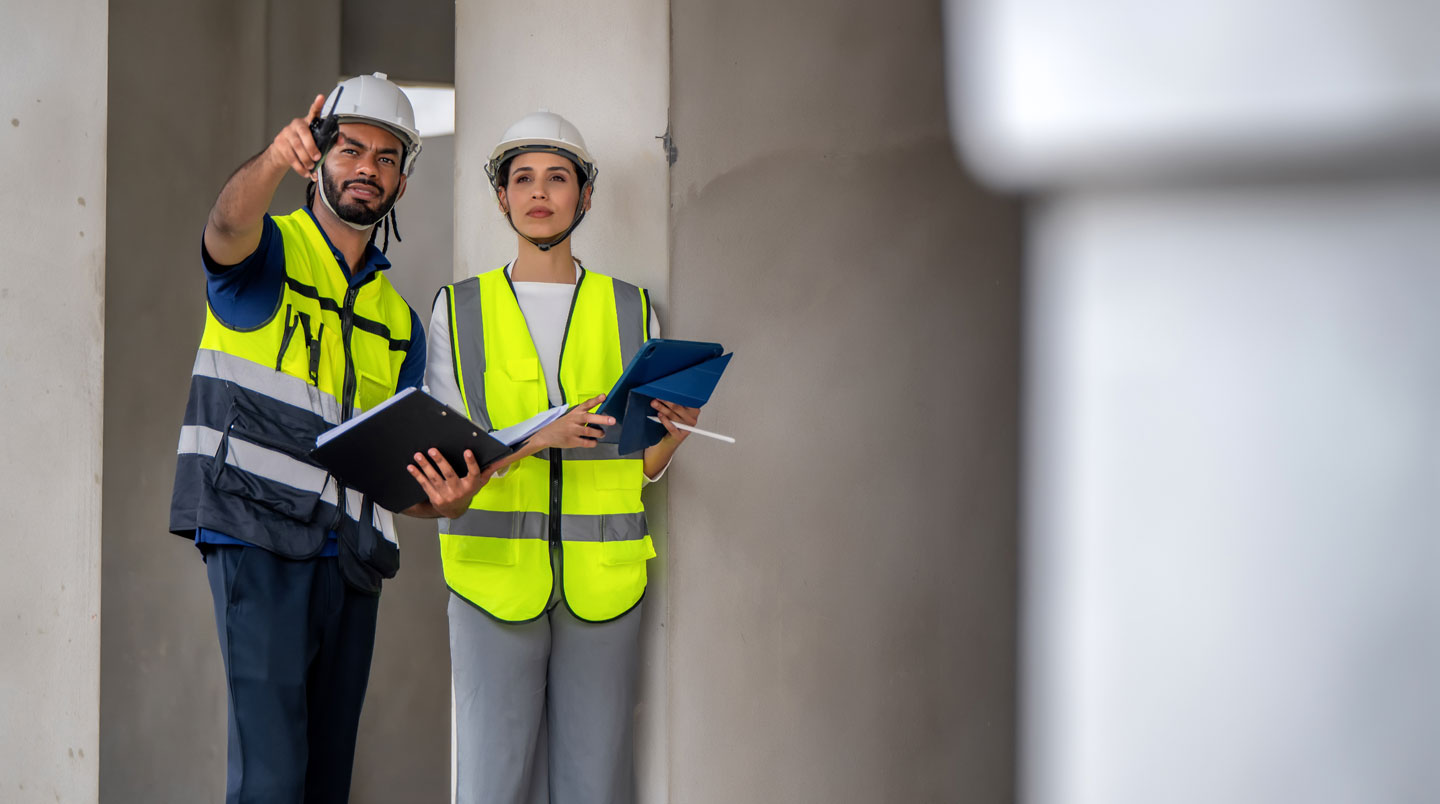 Diagnostiqueur immobilier certifié utilisant un appareil de mesure thermique pour inspecter une chaudière collective lors d'un diagnostic de performance énergétique en copropriété